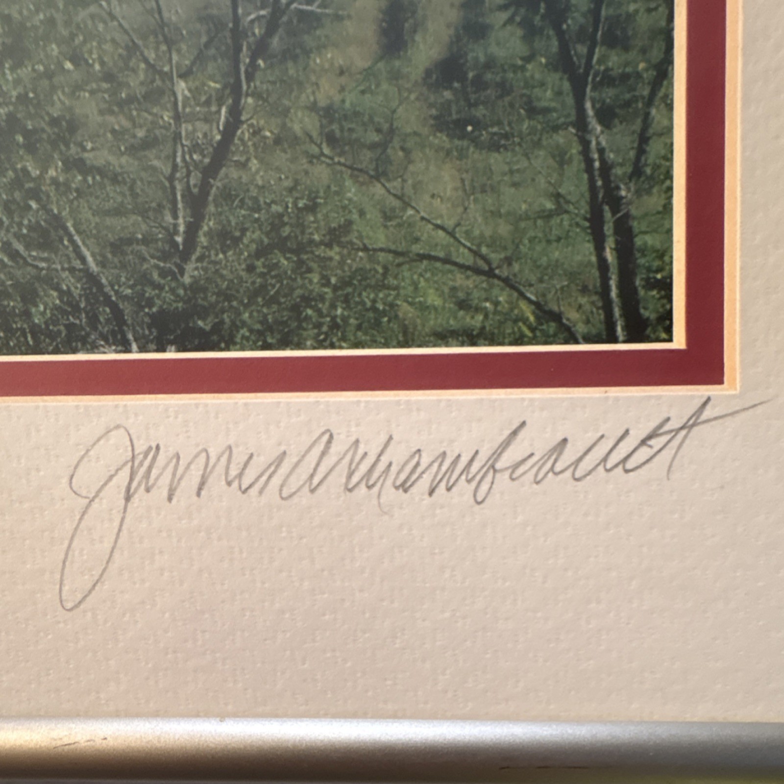 James Archambeault Signed Photograph Grant County September Kentucky Framed