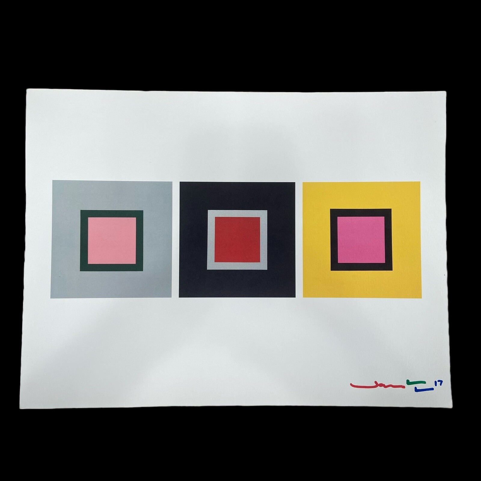 Jason Dorley-Brown Pop Art Warhol Style Geometric Art Print Signed 2017