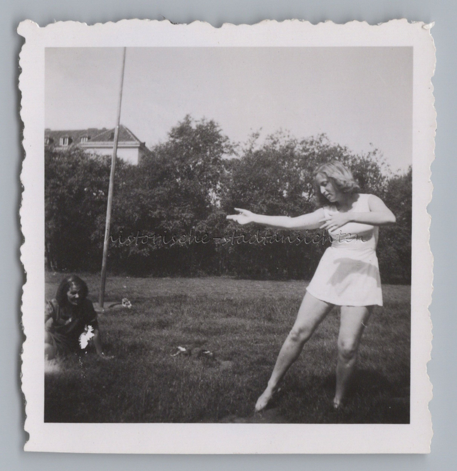 Dance Study Woman in Dance Motion Dancing 1944 – Vintage Photo 1940s