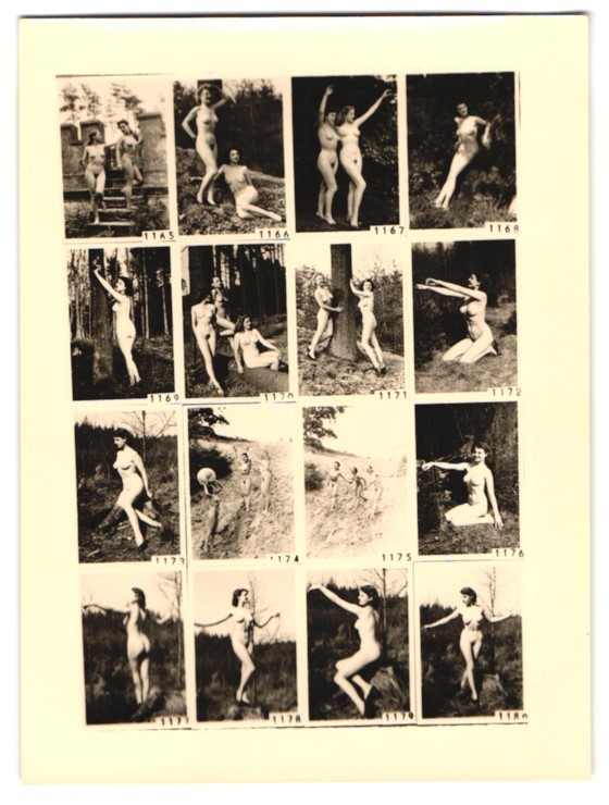 Photograph Unknown Photographer and Place Nude Woman in Various