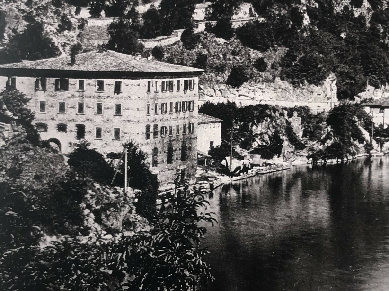 27x21cm large album photo around 1890 Riva on Lake Garda in Italy photo