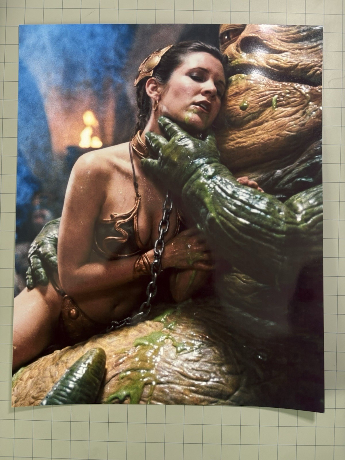 Princess Leia Slave Leia Return Of The Jedi Star Wars Custom 8X10 Photo + Bonus