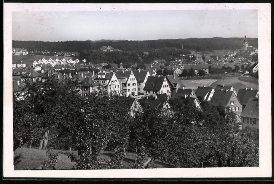 Photography Trinks & Co., Leipzig, view Aalen / Württ., view over the city