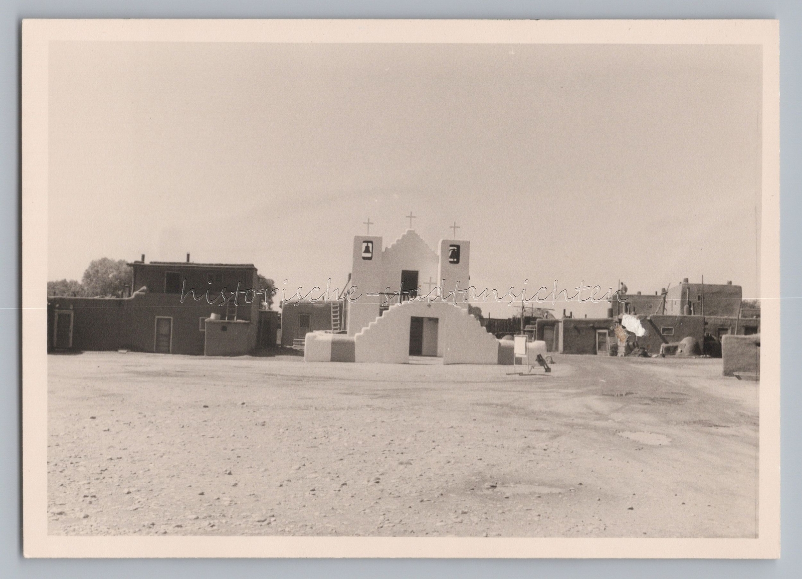 Taos Pueblo New Mexico USA 1964 – World Heritage Church Building – Photo 1960s