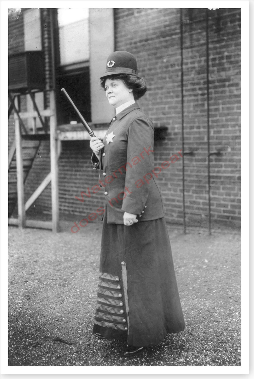 Womens Suffrage 1909 Concept Of A Female Cop Policewoman Silver Halide Photo