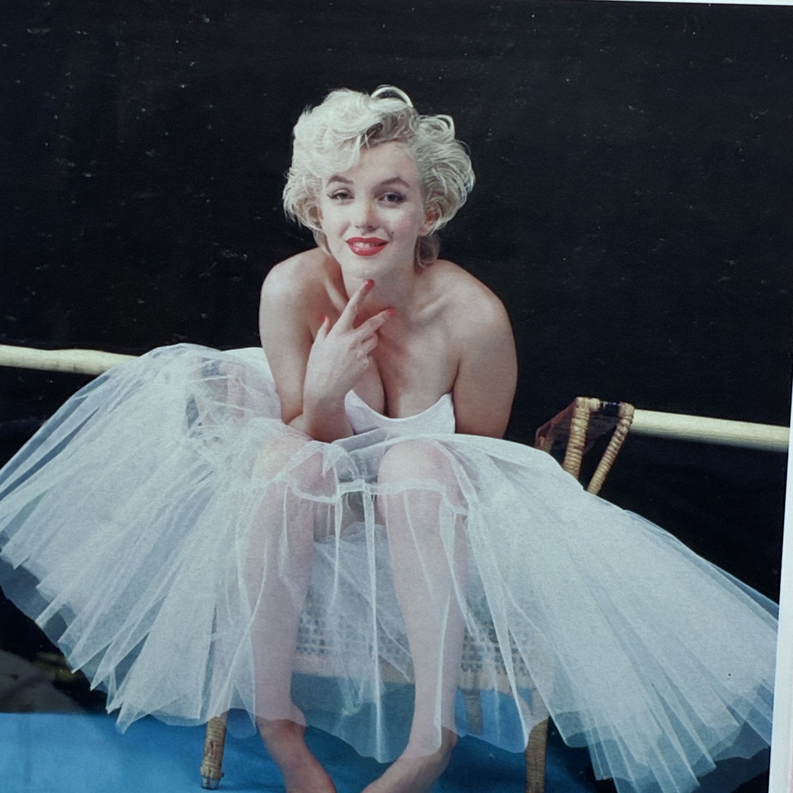 Marilyn Monroe Ballerina Tutu Iconic Color Photograph Framed Matted 19×20