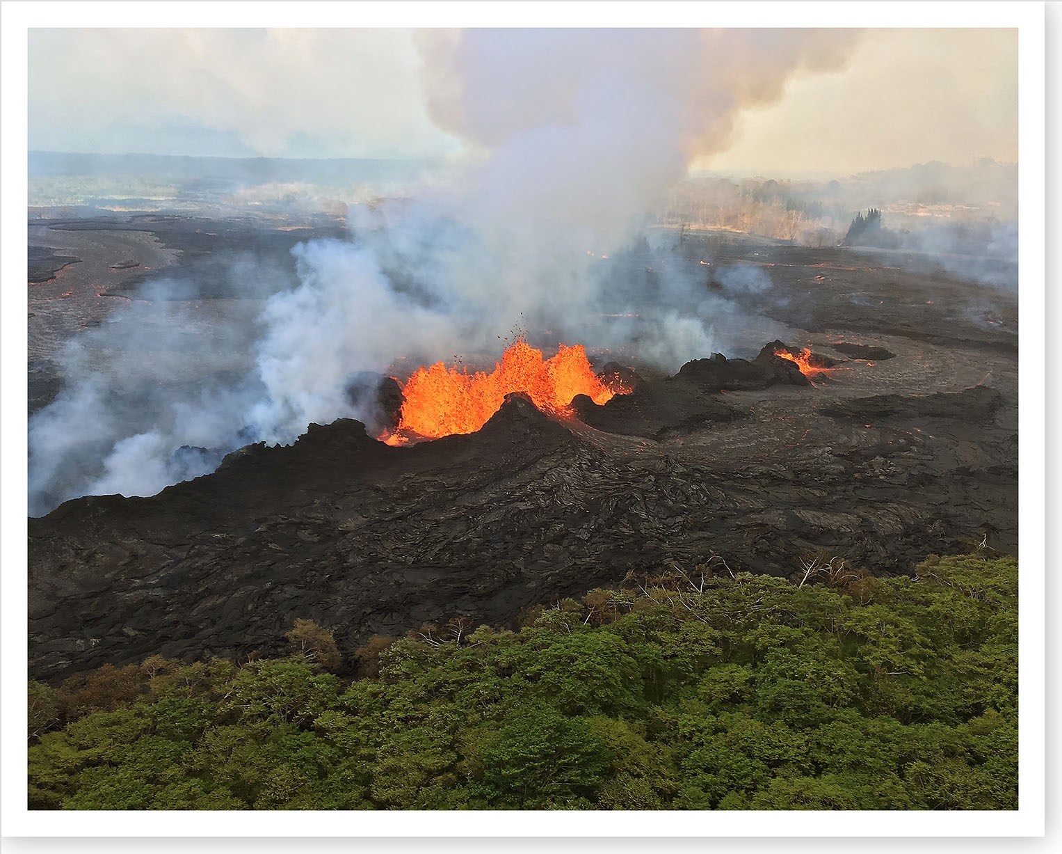 2018 Kilauea Volcano Fissure 22 Lava Fountain Silver Halide Photo