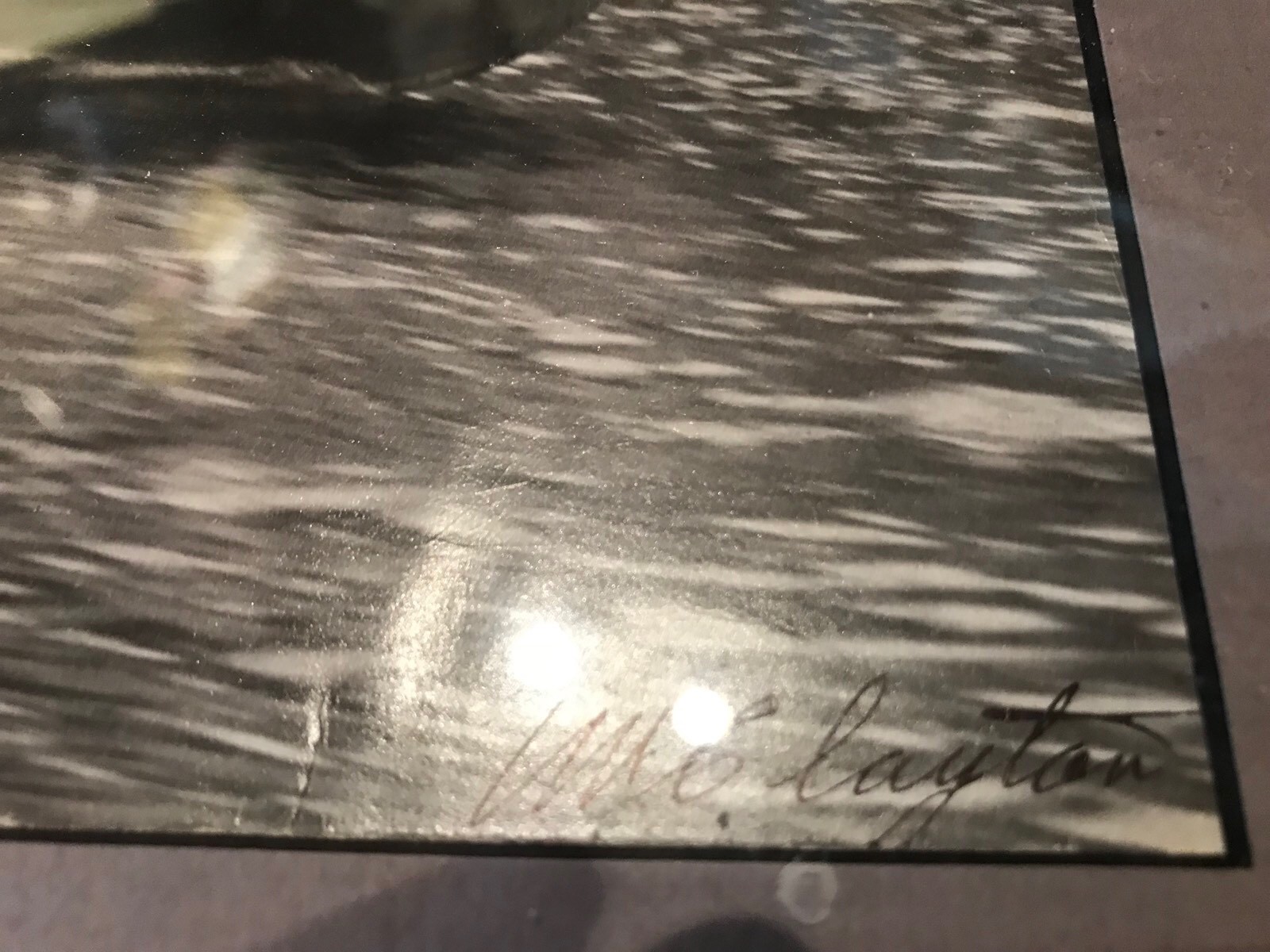 Vintage Sport Fishing Photograph,Lake Powell In Canyon,Signed Clayton,15×18