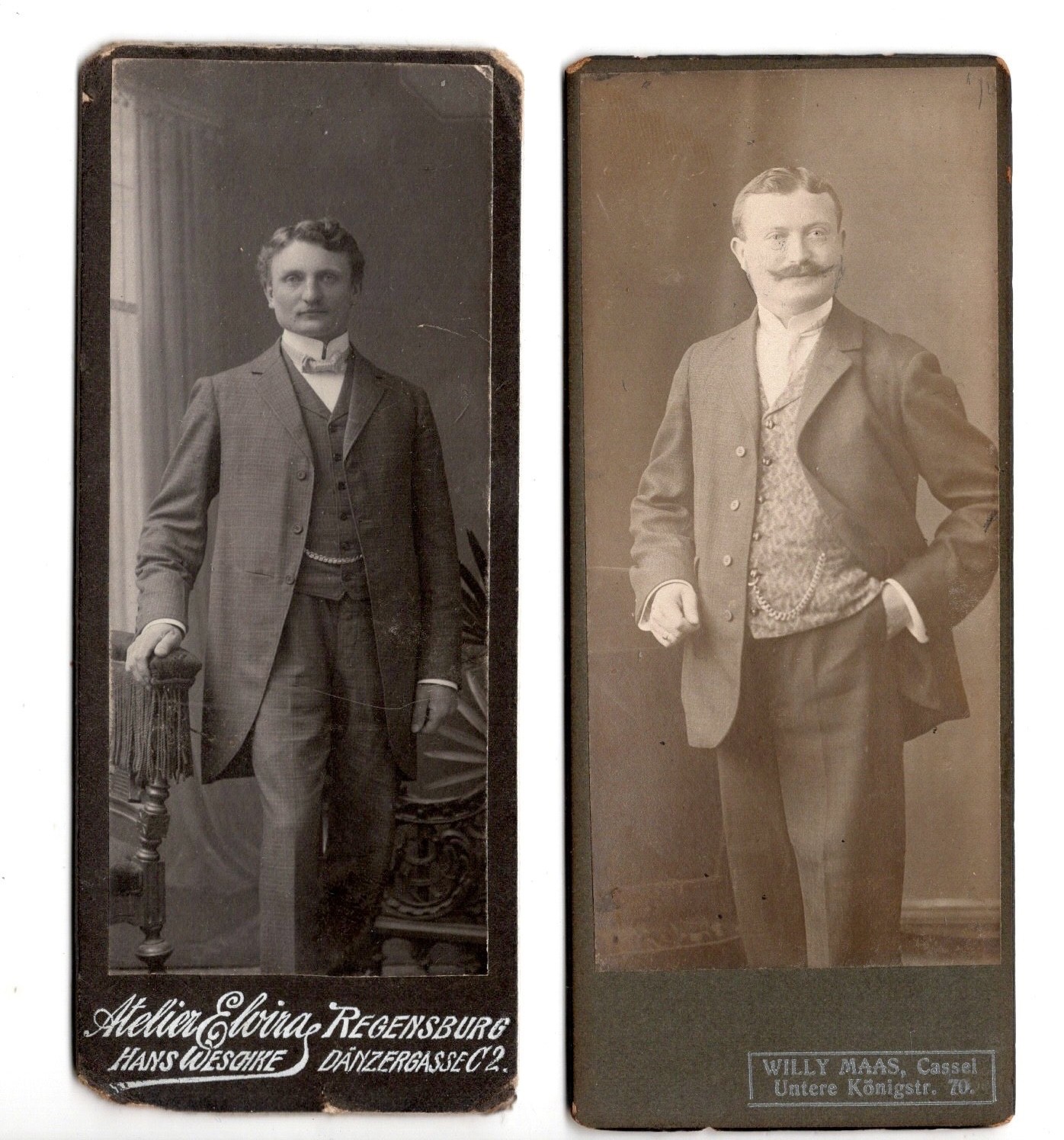 Photographs 2x Fine Gentlemen Regensburg & Cassel (C2220)