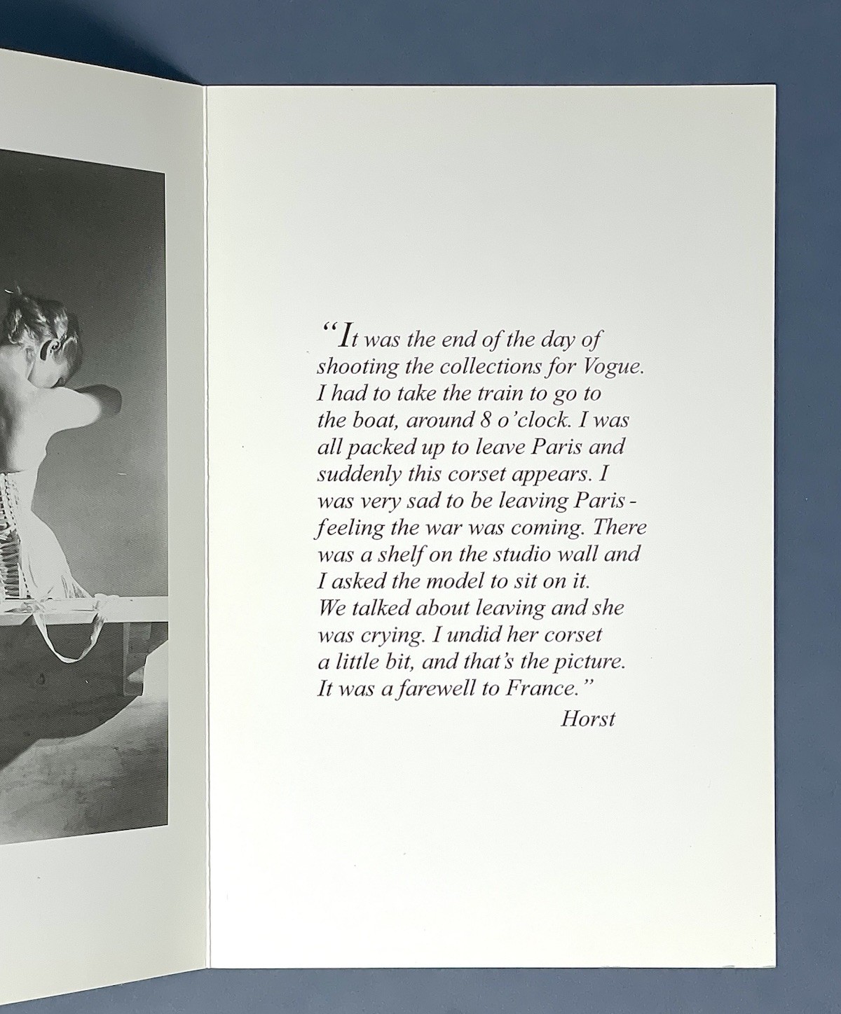 Horst P. Horst (1906-1999) Art Announcement Card 2014 Staley Wise Gallery NYC