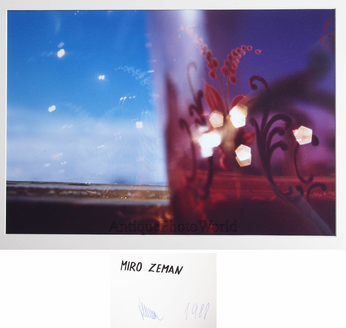 Surreal landscape vintage art photo Miro Zeman Czech