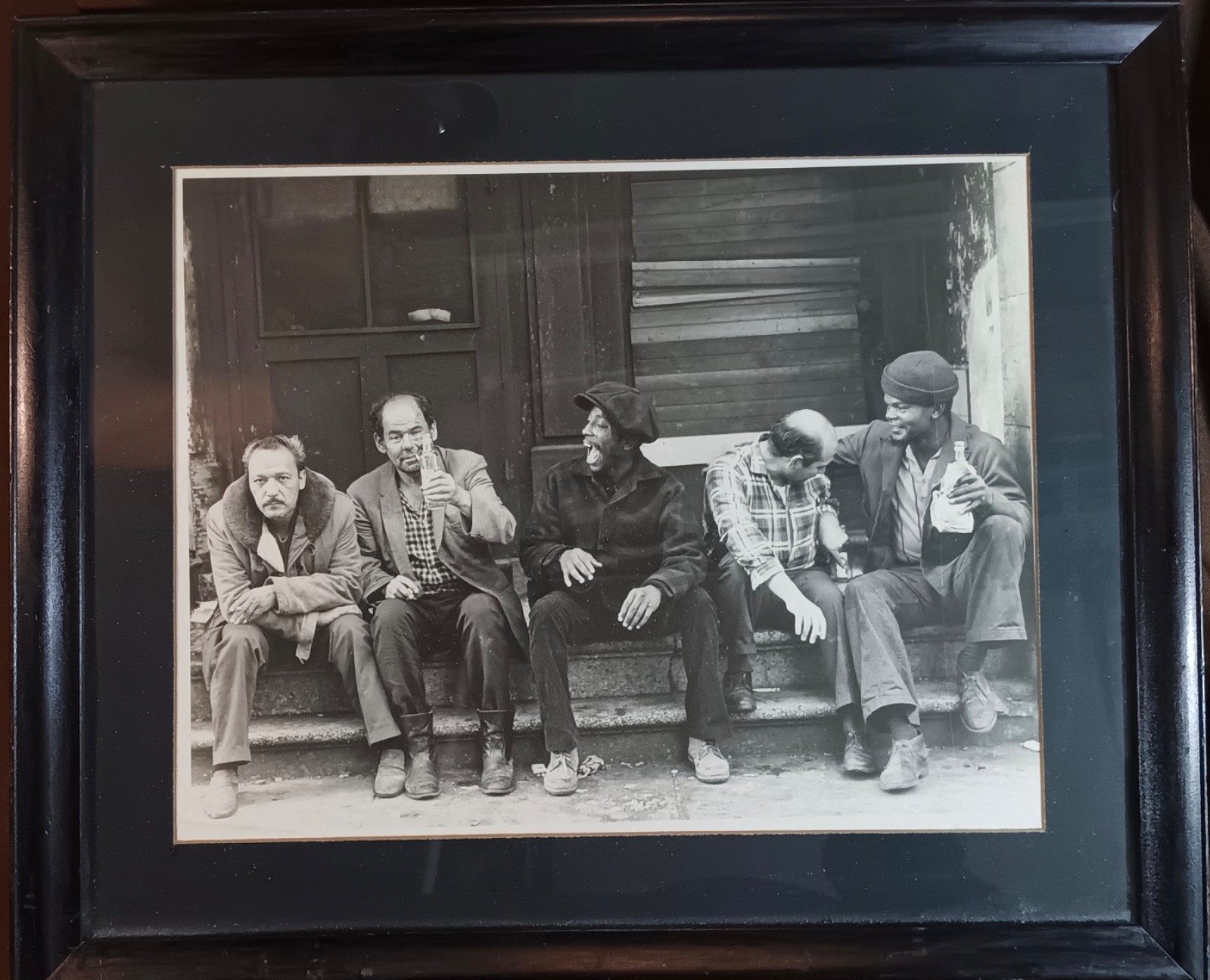 Framed Photograph, Day Drinking on the Steps, Tough times Fun times