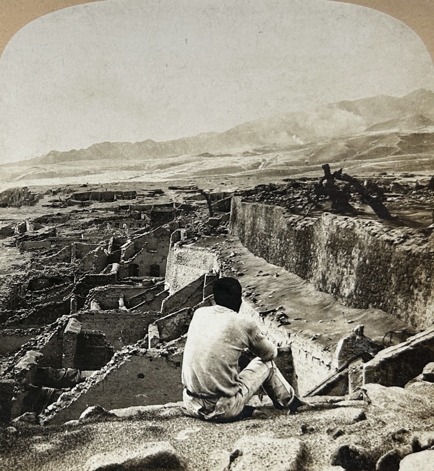 Martinique The Ruins Of The City Of Saint Pierre 1902 Stereo Photo Vintage §f2