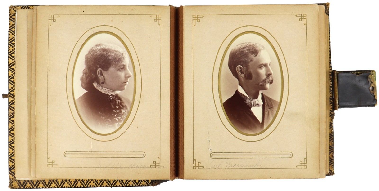 Midwestern Victorian Carte de Visite Family Album ca 1860