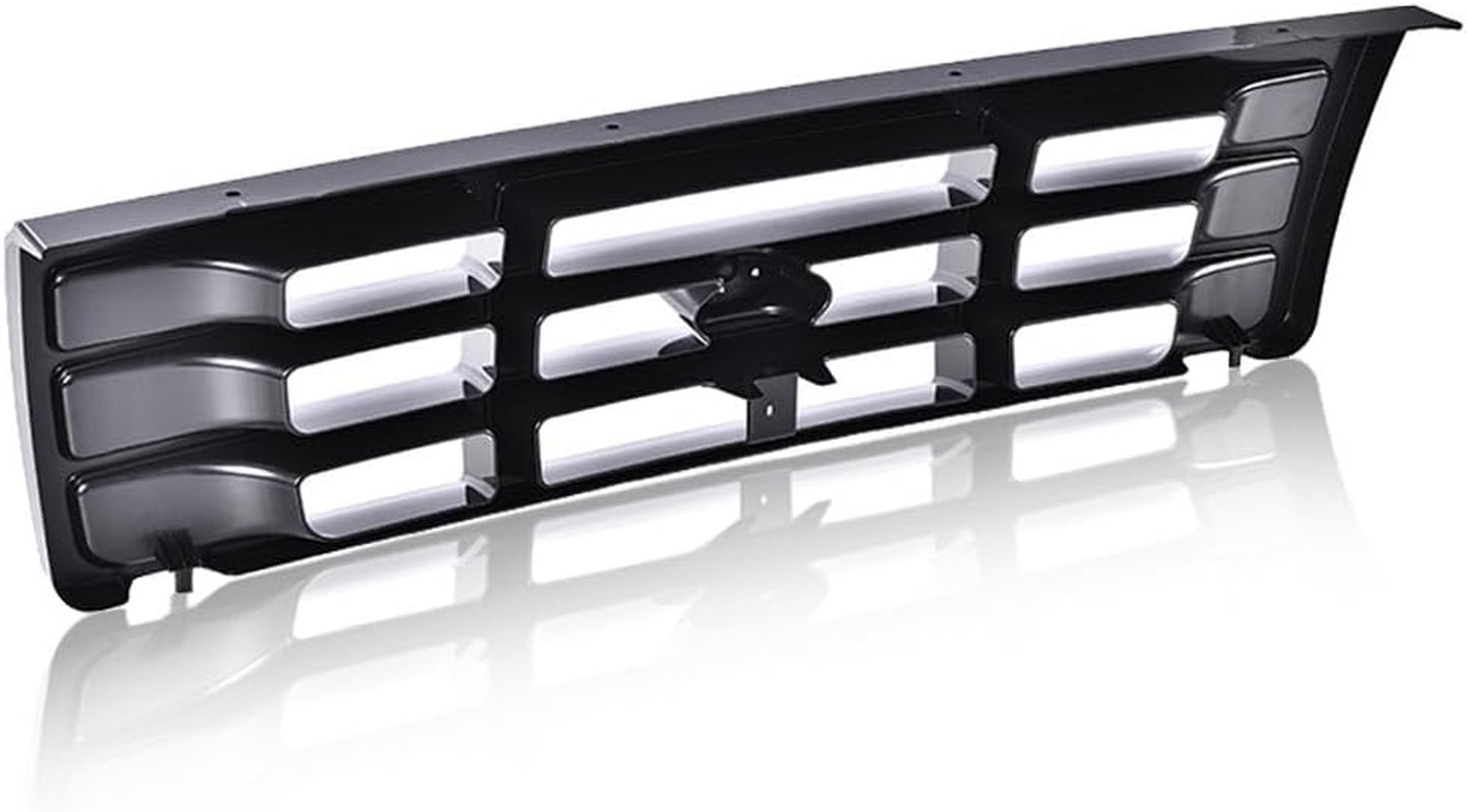 Front Grille Grill Compatible with 1992-1996 Bronco/1992-1997 Ford F150 F250 F35