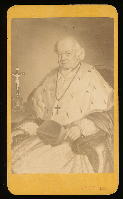 Fotografia Trentina CDV – clergyman after a painting – around 1870