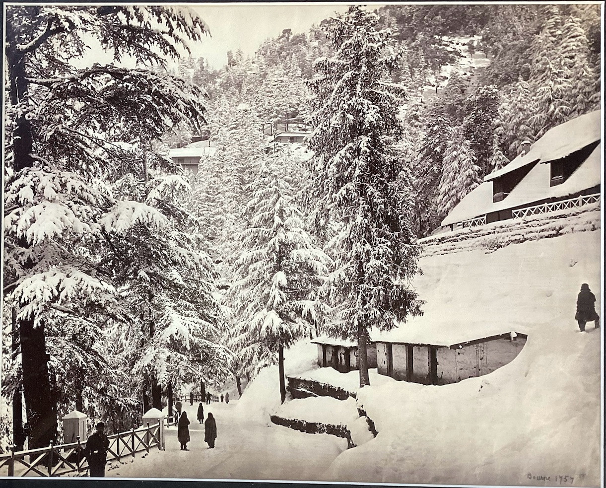 Samuel Bourne (1834-1912) Snow in India Vintage Original Print Photograph