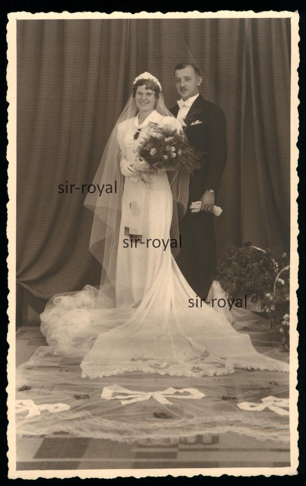 Reichenberg Sudetenland – Hochzeitspaar – 1930er – Liberec – Foto-AK 8x13cm