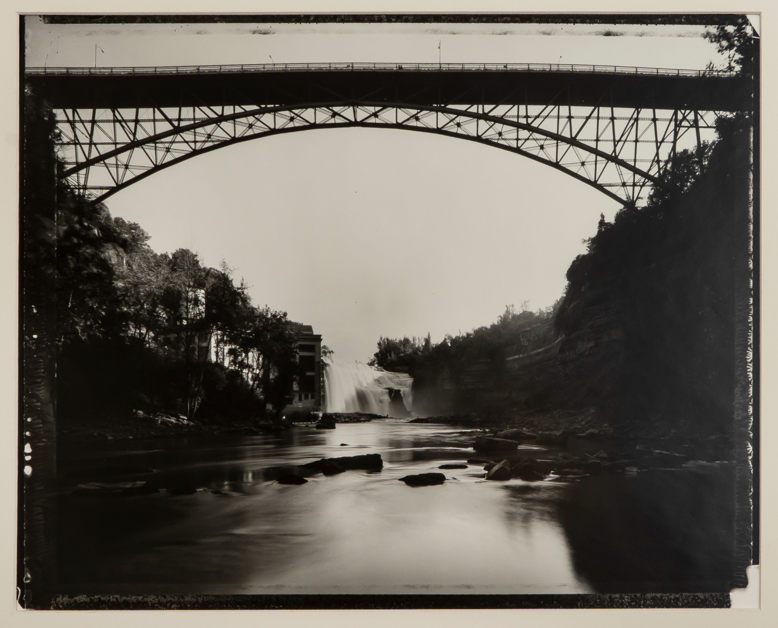 Vintage 1985 Rochester NY Bridge Fine Art Photo Print Signed Ed. of 100 13 x 17