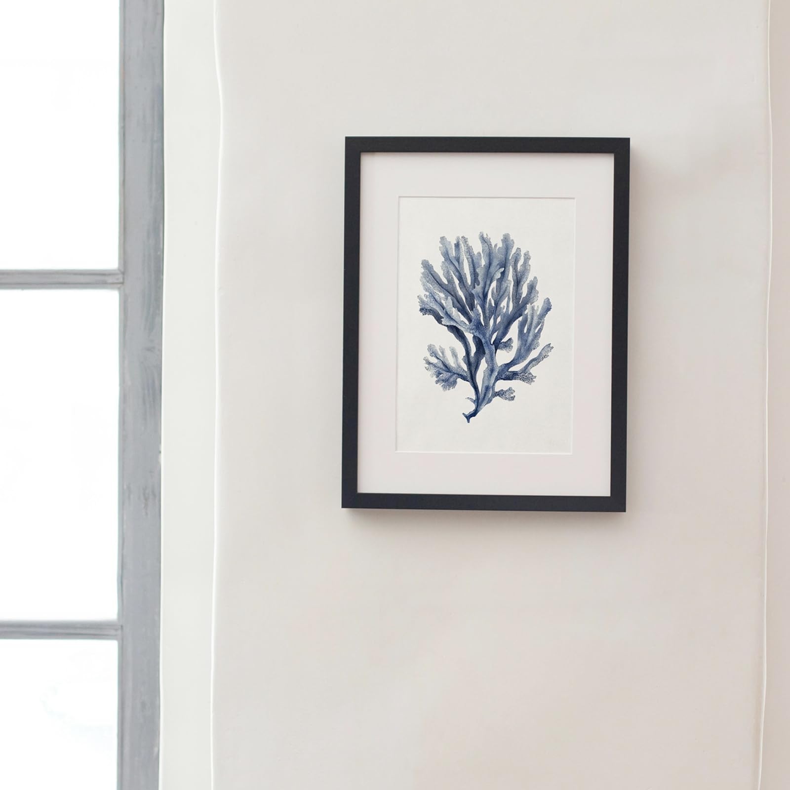 Gatheroad Coastal Art 8×10 Inch,Navy Blue Wall Art, Set of 4 Coastal Wall Art…