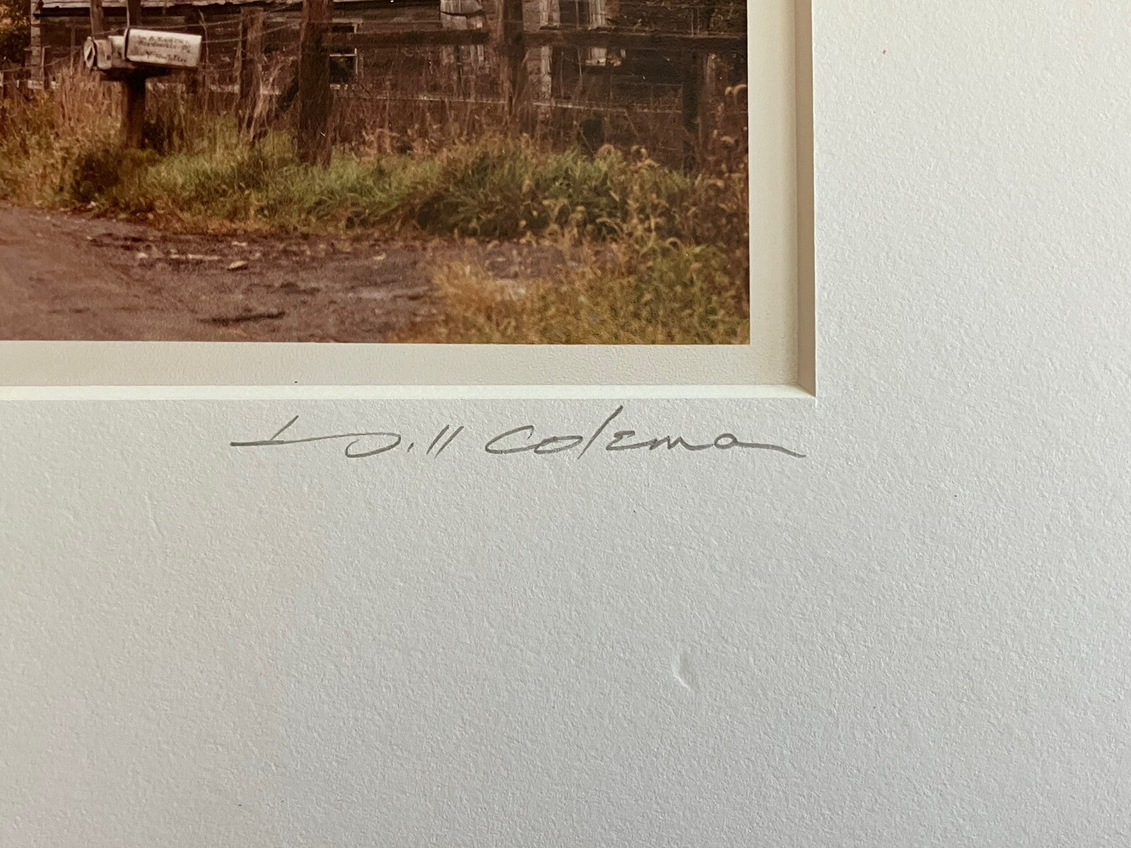 Bill Coleman Amish Signed Photo 5×7 8×10 Matted Cart Horse House Print Authentic