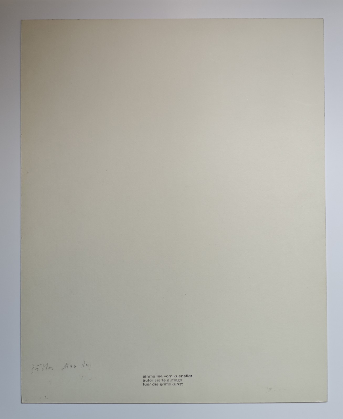 Man Ray (1890 – 1976) – Rayograph 1922/1978 – Gelantine Silver Print, Stamped