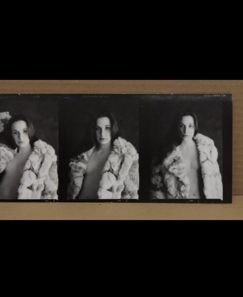 Russell Levin 2002 Sara in Studio 5″x15″ One of a Kind Quadtych Photograph Nude