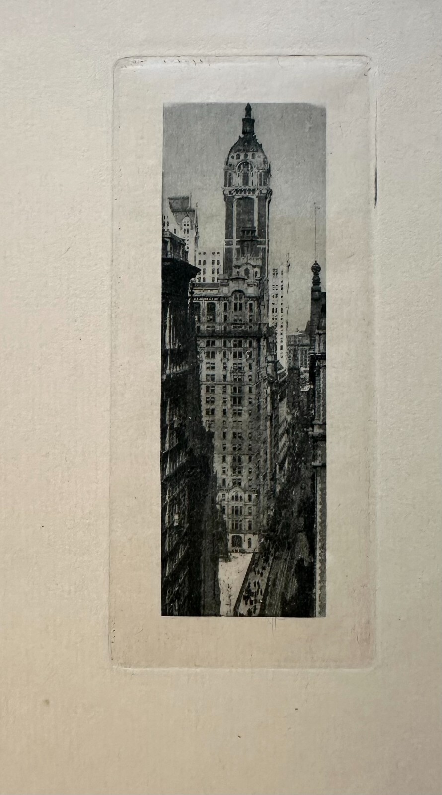 Orig. ALVIN LANGDON COBURN Photogravure “The Singer Building” New York c. 1909