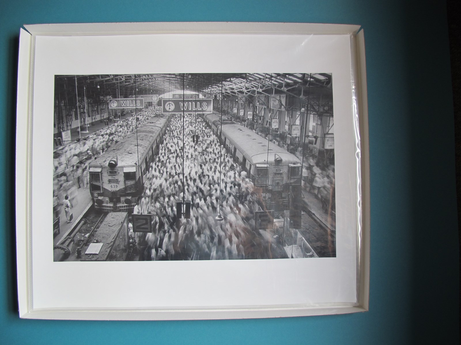 Sebastiao Salgado.(SIGNED).Church Gate Station,India.1995.MINT.