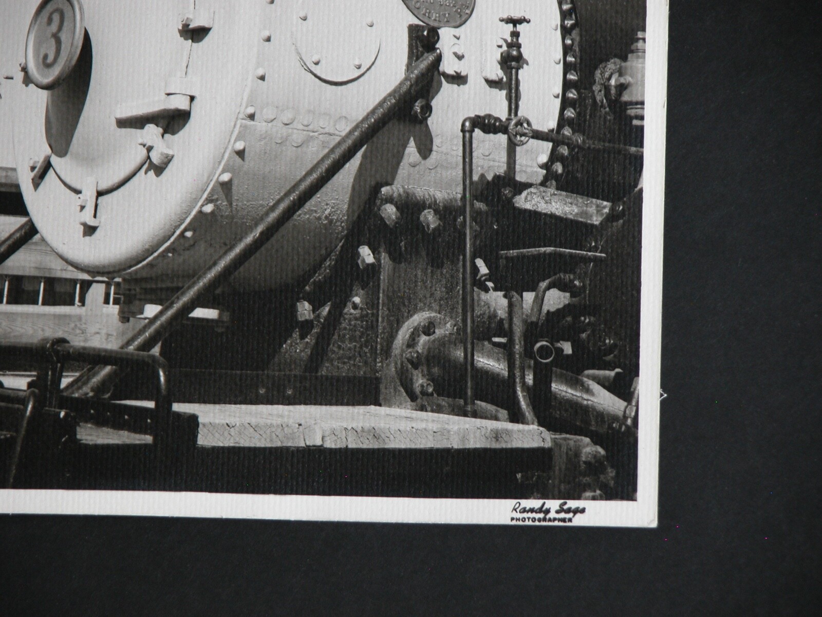 Sierra Railway Locomotive Engine 3 Photograph 8×10 Vtg 1950s Railroad Railway