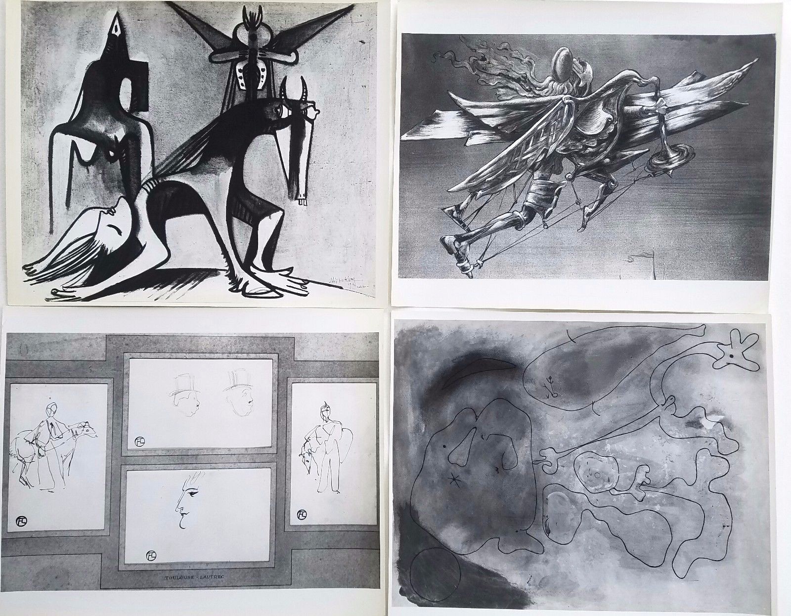 Group of 4 Vintage 1950’s Art Photographs by John D. Schiff (NY 1907-1976)