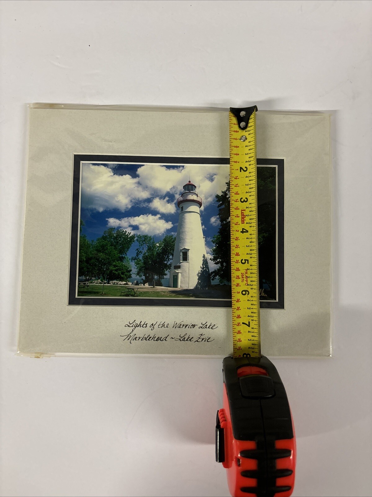 Lights of the Warrior Lake Marblehead~Lake Erie *signed* Lake house Home Decor