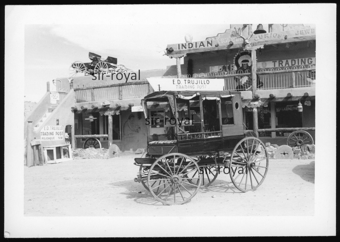 Taos Pueblo – Circa 1950s – Native American New Mexico USA – Historical Photo 12x8cm