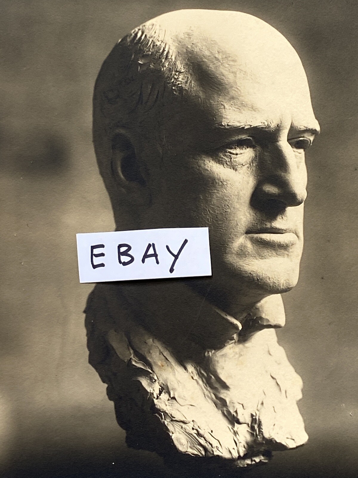 ANTIQUE Photog Bust GIBSON GIRL ARTIST, Charles Dana Gibson by JAMES FRASER