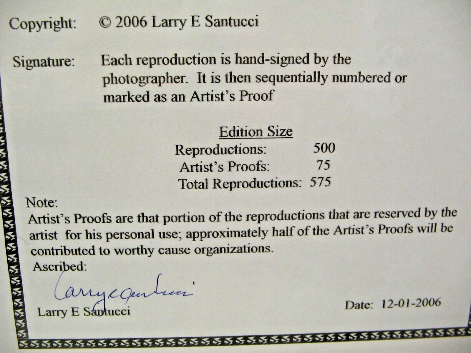 ART PHOTOGRAPHY 16×20 Cedar Key Reflection B&W Matte Acid Free by Larry Santucci