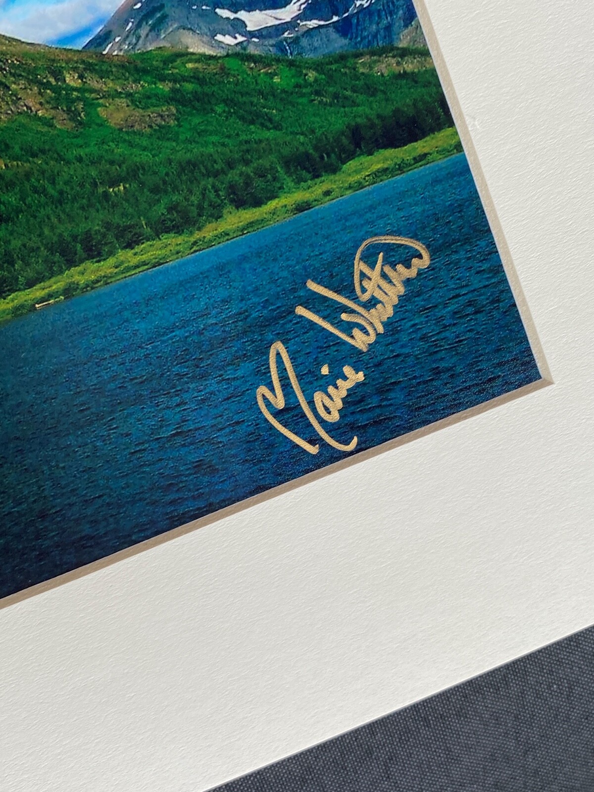 11 X 14 Photo in matte – signed by photographer Marie Whitton- GLACIER NAT PARK