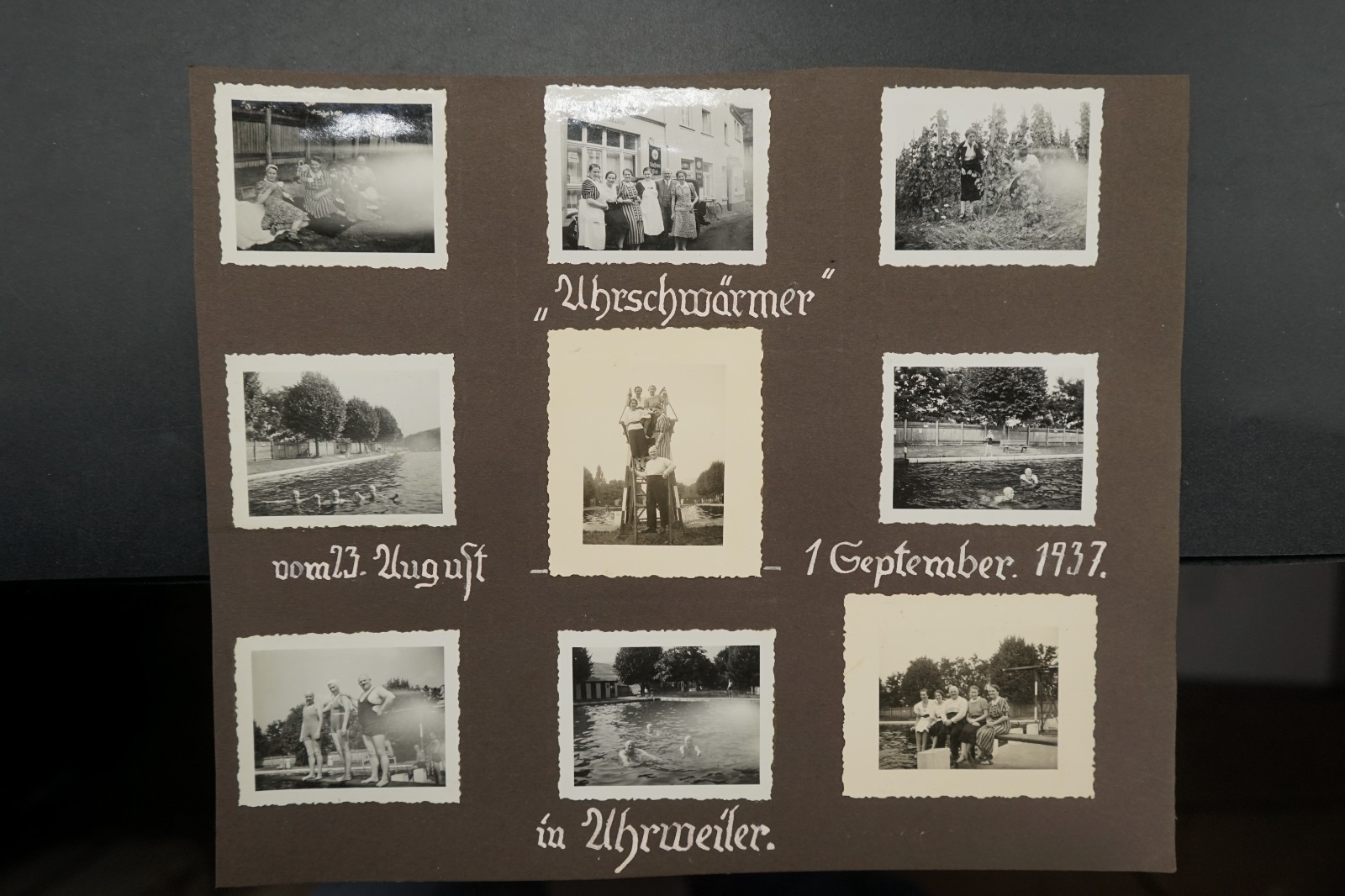 Photo Bundle Lot Ahrweiler 1937 Rhineland Swimming Pool Advertising Advertising Free Image