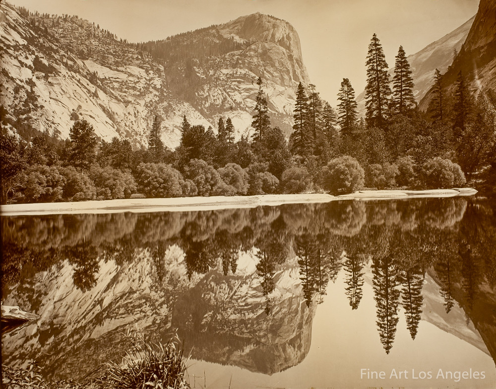 Eadweard Muybridge Photo, “Mirror Lake With Reflections, Yosemite” 1872