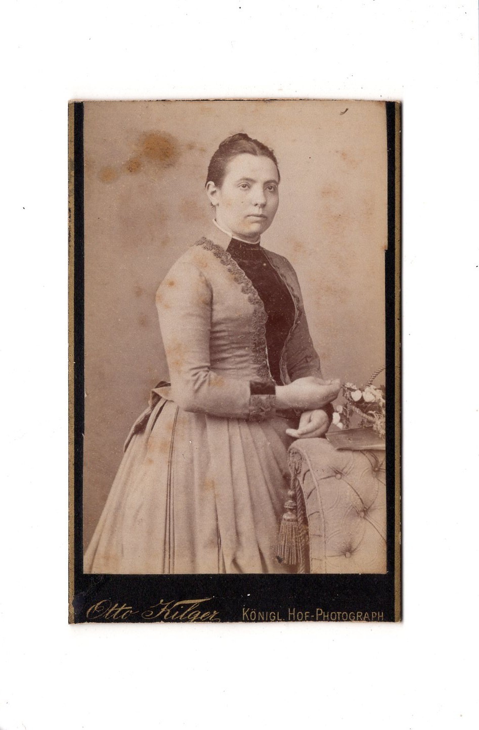 CDV Photo Lady Portrait / Fine Lady – Koblenz 1880s