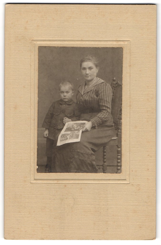 Photograph Mother With Child And Book