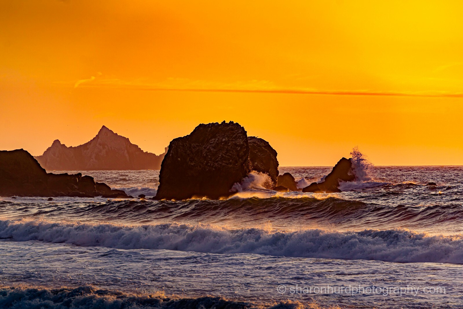 Seascape photography print Sunset photo nature wall decor
