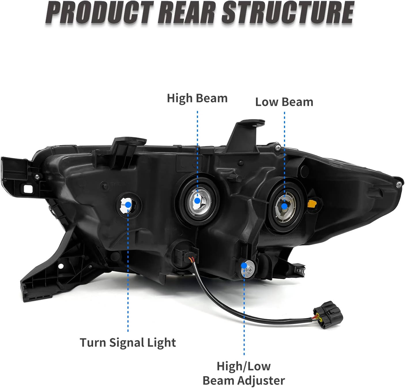 Headlights Assembly for 2016 2017 2018 2019 2020 2021 2022 2023 Toyota Tacoma He