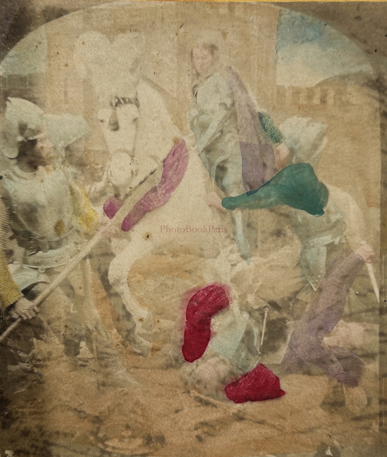 Genre Scene Pictorial Artistic Photo C1865 Stereo Vintage Album §FN4
