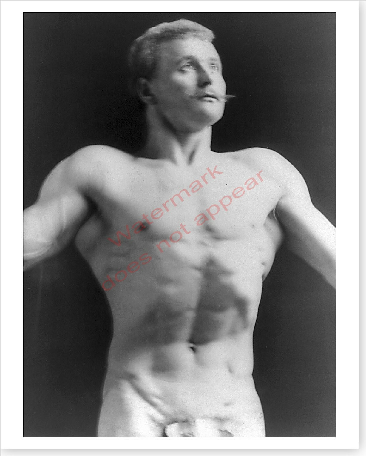 Bodybuilder Eugene Sandow Gay Interest 8 x 10 Silver Halide Photo