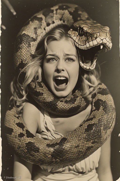 24 ~ 4X6 Glossy HORROR Fine Art ‘ SNAKE DEMON ‘ Photo FANTASY Set ! 3413711