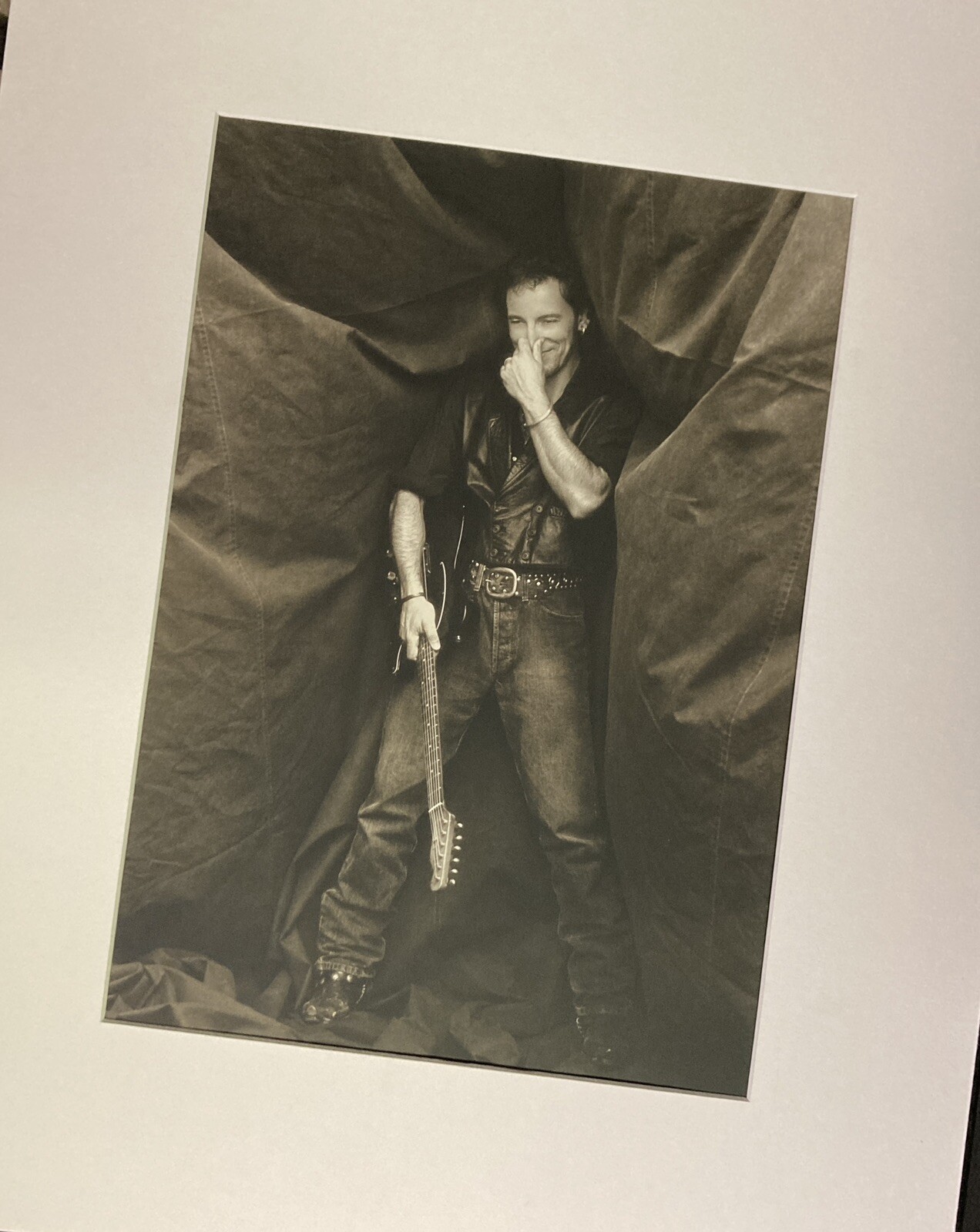 1992 Set Of TWO BRUCE SPRINGSTEEN Photogravure Herb Ritts matted