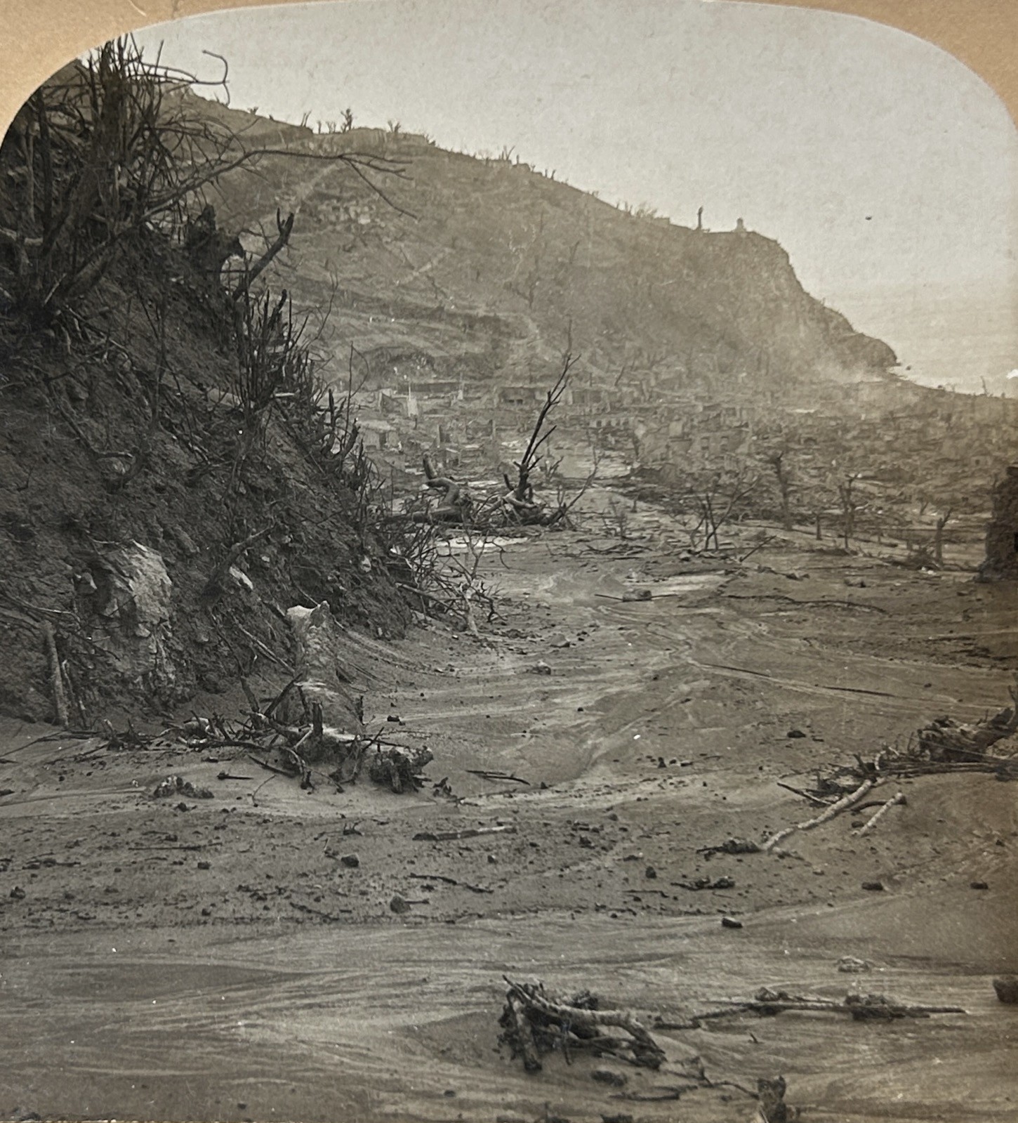 Martinique The Ruins Of The City Of Saint Pierre 1902 Stereo Photo Vintage §f5