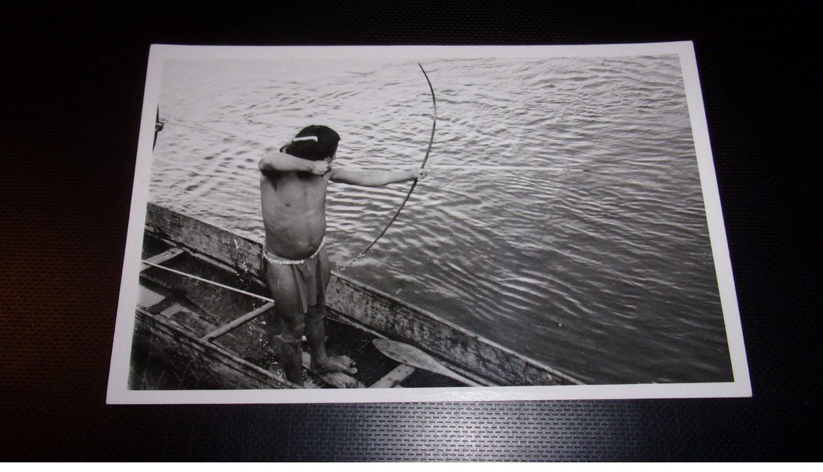 Photography Moi10212 Brazil Guyana Indians Fisherman 14 X 9 Cm
