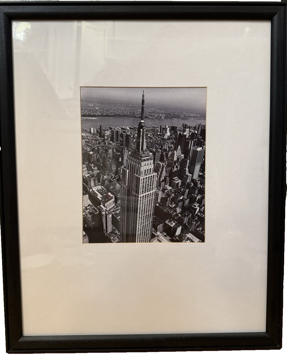 Vintage Christopher Bliss Empire State Building NYC Black White Photo Framed Art