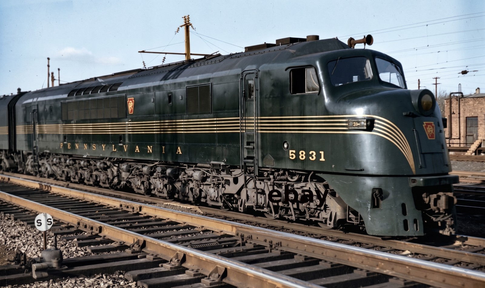 Photo Art Print of PRR Baldwin DR-12-8-1500/2 5831 Centipede Harrisburg PA 1948